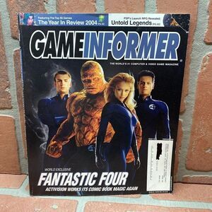 February 2005 Game Informer Magazine Issue 142 Fantastic Four Cover